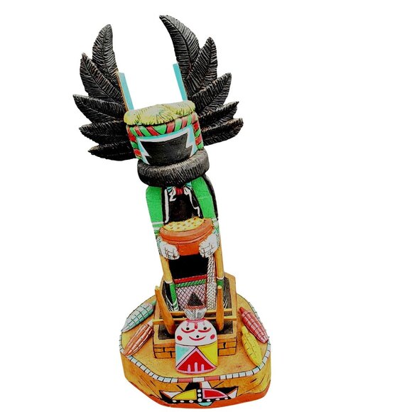 Hopi Katchina Katsina Native American Doll Crow Mother Angwusnasomtaka Pashano - Picture 11 of 16